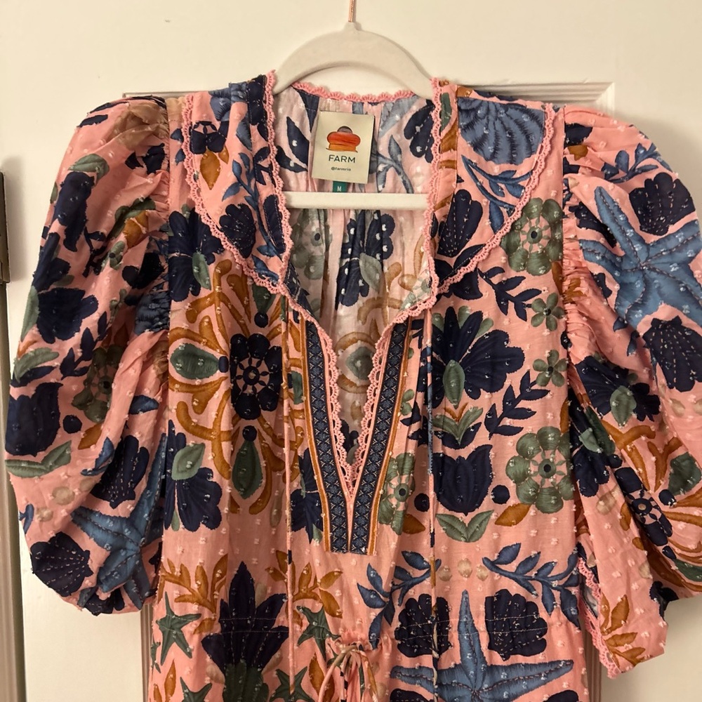 FARM Rio Seashell Tapestry Minidress M